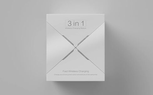 قاعدة شحن لاسلكية لأجهزة Apple المتعددة، قاعدة شحن لاسلكية 3 في 1 لأجهزة iPhone 15/14/13/12/Pro/Max/XS/XR، شاحن لاسلكي سريع لساعة Apple Ultra 2/9/8/7/6/5 /4/3/2، إيربودز برو 2/3 in Kuwait