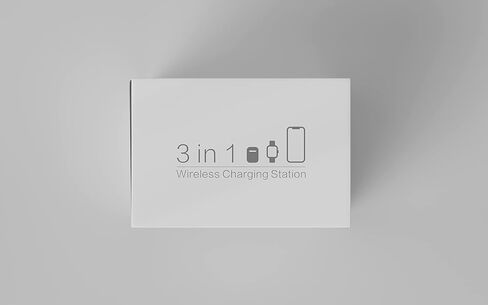 قاعدة شحن لاسلكية لأجهزة Apple المتعددة، قاعدة شحن لاسلكية 3 في 1 لأجهزة iPhone 15/14/13/12/Pro/Max/XS/XR، شاحن لاسلكي سريع لساعة Apple Ultra 2/9/8/7/6/5 /4/3/2، إيربودز برو 2/3 in Kuwait