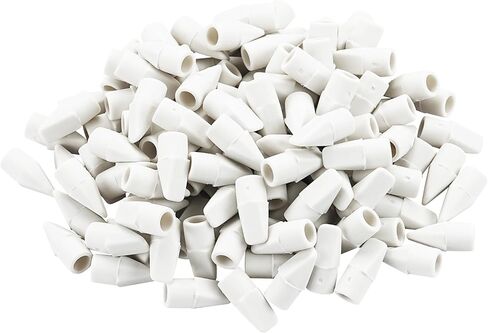 Pencil Erasers Caps Bulk, Ezzgol 128 Pcs Pencil Top Erasers Cap, 6 Assorted Colors Arrowhead Caps Erasers Latex Free Pencil Eraser Toppers for Kids Teachers in Kuwait