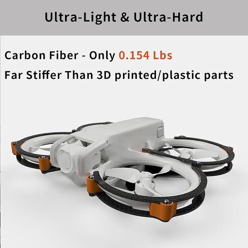 Carbon Fiber Propeller Guard for DJI Avata 2, Lightweight Avata 2 Accessories, Avata 2 Prop Protection Kit for DJI Avata 2, Blade Protector for DJI Avata 2, Avata 2 Fly More Combo in Saudi Arabia