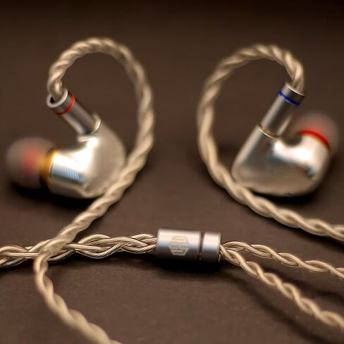 RDD The ONE Audio IEM Cable (0.78 2PIN) for hearphone in-Ear Monitor Silver Plated 1.2m 3.5mm 24K Gold-Plated Balanced Audio Plug High-Fidelity Wire Sound The high Purity Oxygen-Free Copper in Saudi Arabia