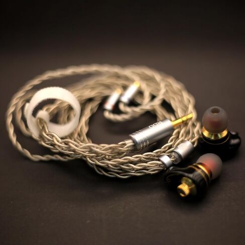 RDD The ONE Audio IEM Cable (0.78 2PIN) for hearphone in-Ear Monitor Silver Plated 1.2m 3.5mm 24K Gold-Plated Balanced Audio Plug High-Fidelity Wire Sound The high Purity Oxygen-Free Copper in Saudi Arabia