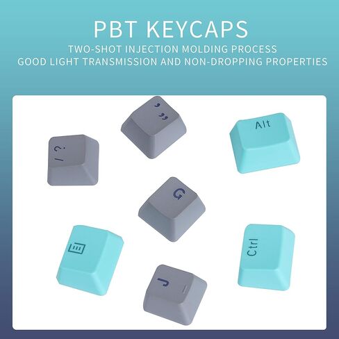 أغطية مفاتيح IOAOI PBT 60 بالمائة، 61 غطاء مفاتيح OEM أغطية مفاتيح مخصصة مع أداة سحب مفاتيح لمفاتيح Cherry MX /GH60/RK61/ALT61/ Annie لوحات المفاتيح الميكانيكية (أحمر أسود) - أغطية المفاتيح فقط in Saudi Arabia