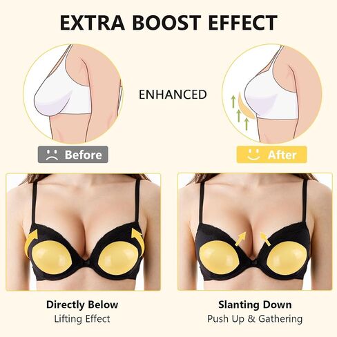 Geckowi Bra Pad Inserts 2 Pairs and Pasties Nipple Covers 4 Pairs for Women, Reusable Adhesive Silicone Nipple Covers in Saudi Arabia