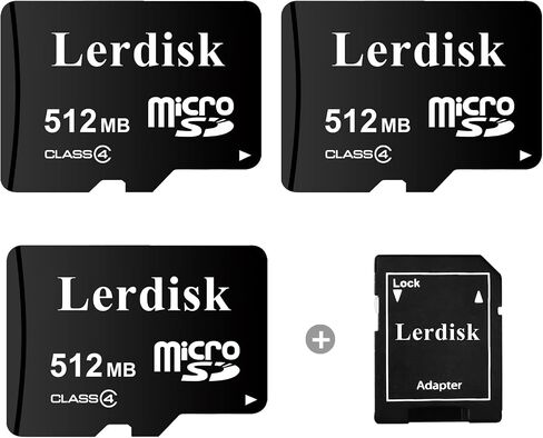 Factory Wholesale Pack of 3 Micro SD Card 512MB in Bulk Small Capacity for Small Files Only,Not Suitable for Camera or Phone (Not GB,1024MB=1GB) in Saudi Arabia