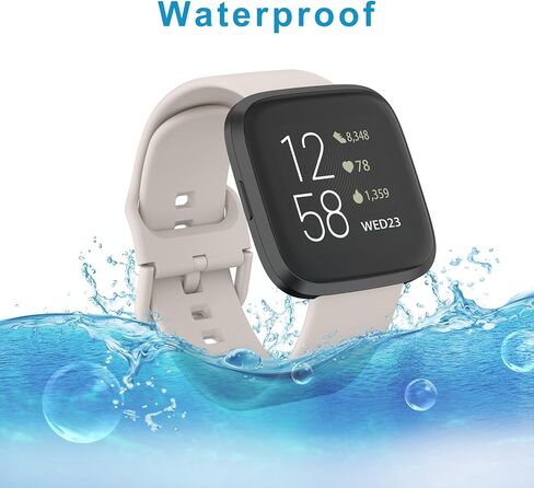 أساور AK الرياضية متوافقة مع Fitbit Versa 2 / Versa/Versa Lite/Versa SE، أساور معصم بديلة ناعمة كلاسيكية للساعة الذكية للرجال والنساء in Saudi Arabia