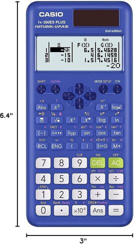 الة حاسبة علمية من كاسيو FX300MSPLUS2، الإصدار الثاني، بتصميم أنيق جديد، أسود، 0.4 بوصة × 3 بوصة × 6.4 بوصة in Kuwait
