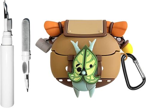 [3 in 1] Korok Case Compatible with Samsung Galaxy Buds3/Galaxy Buds3 Pro with Keychain, Cute Anime Cartoon Yahaha Soft Silicone Funny Shockproof Case Cover with Cleaning Kit in Saudi Arabia