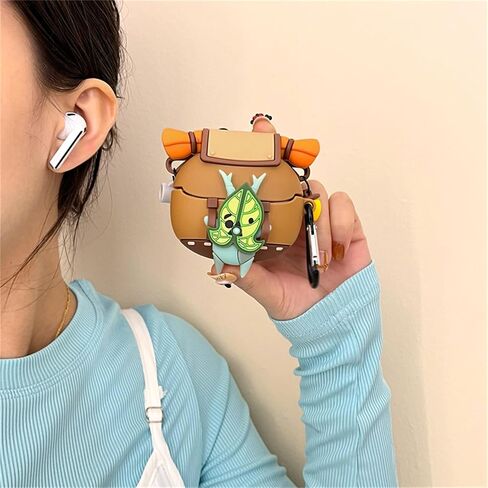 [3 in 1] Korok Case Compatible with Samsung Galaxy Buds3/Galaxy Buds3 Pro with Keychain, Cute Anime Cartoon Yahaha Soft Silicone Funny Shockproof Case Cover with Cleaning Kit in Saudi Arabia