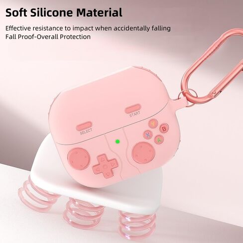 Cute Case Compatible with Samsung Galaxy Buds3 Pro/Galaxy Buds 3(2024) with Keychain,Cool Funny Game Soft Silicone Shockproof Protective Covers with Cleaning Kit in Saudi Arabia