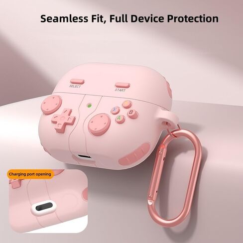 Cute Case Compatible with Samsung Galaxy Buds3 Pro/Galaxy Buds 3(2024) with Keychain,Cool Funny Game Soft Silicone Shockproof Protective Covers with Cleaning Kit in Saudi Arabia