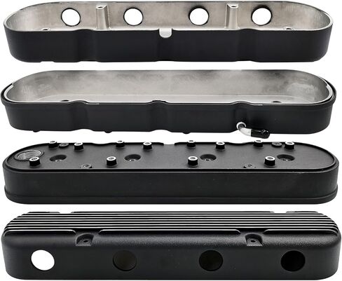 أغطية صمامات الألومنيوم المصقولة مع حوامل ملف وغطاء متوافق مع LS1 LS2 LS3 LS6 LS7 Chevy Small Block V8 293 325 364 376 427 in Kuwait