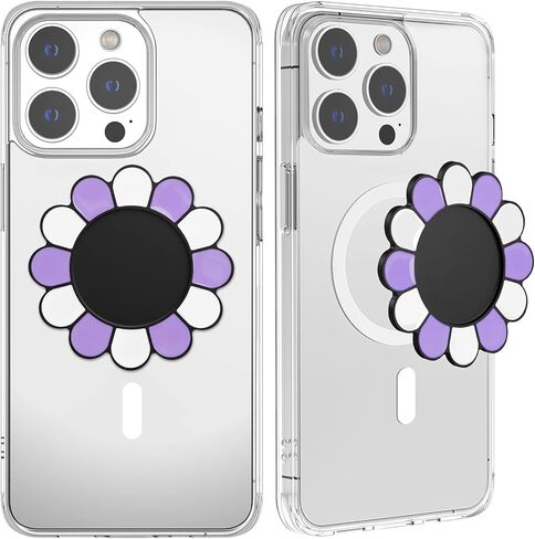 قاعدة مغناطيسية من metisinno متوافقة مع مقابض هواتف PopSocket وحافظات iPhone MagSafe، ألوان قوس قزح متعددة in Kuwait