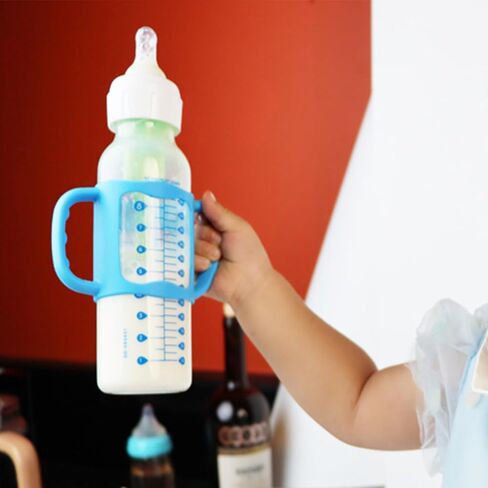 4 Pcs Baby Bottle Handles, Silicone Bottle Handles for Dr Brown Narrow Baby Bottles, Baby Bottle Holder with Easy Grip Handles to Hold Their Own Bottle, BPA Free Universal Bottle Handle Cover in Saudi Arabia
