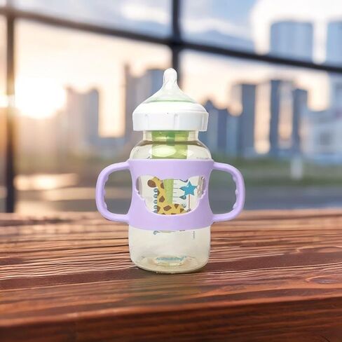 4 Pcs Baby Bottle Handles, Silicone Bottle Handles for Dr Brown Narrow Baby Bottles, Baby Bottle Holder with Easy Grip Handles to Hold Their Own Bottle, BPA Free Universal Bottle Handle Cover in Saudi Arabia