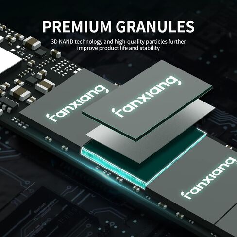 محرك أقراص fanxiang S500 1TB SSD M.2 NVMe PCIe Gen3x4 3D NAND TLC محرك أقراص الحالة الصلبة الداخلي يصل إلى 2100 ميجابايت/ثانية متوافق مع أجهزة الكمبيوتر المحمول وسطح المكتب in Saudi Arabia