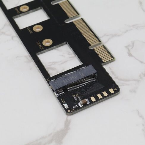 The Lord of the Tools NVMe M.2 M-Key NGFF NVME AHCI SSD to PCIe Express 3.0 16x 4X to NVMe M.2 Adapter Card for 110mm 80mm SSD 128x36mm, Black in Saudi Arabia