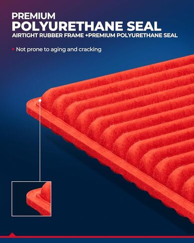 فلتر هواء محرك KAX، GAF010 (CA10169) بديل فلتر الهواء لـ RAV4، Avalon، Camry، ES350، Corolla XRS، Matrix، Venza، tC، xB، Vibe، عمر أطول بنسبة 200% in Kuwait