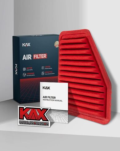 فلتر هواء محرك KAX، GAF010 (CA10169) بديل فلتر الهواء لـ RAV4، Avalon، Camry، ES350، Corolla XRS، Matrix، Venza، tC، xB، Vibe، عمر أطول بنسبة 200% in Kuwait