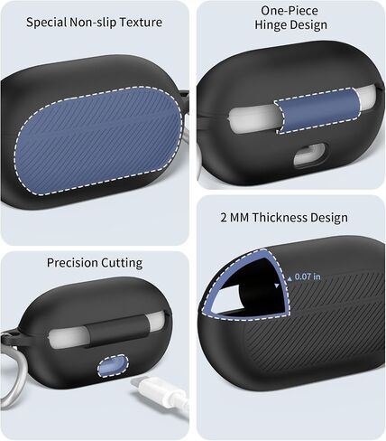 for Beats Solo Buds(2024) Case Cover with Cleaner Kit, Soft Silicone Shockproof Protective Cover Compatible with Beats Solo Buds True Wireless Earbuds Charging Case with Carabiner-Apricot in Saudi Arabia