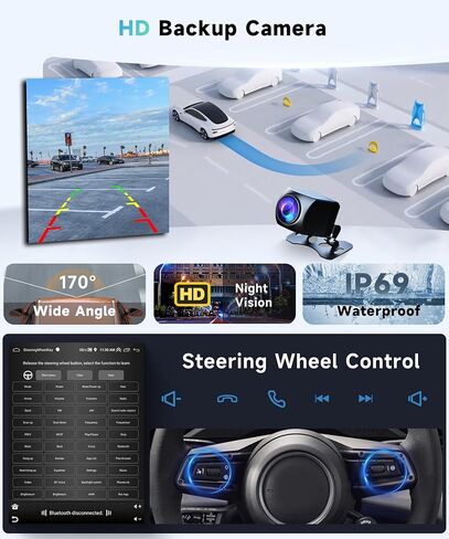 ستيريو راديو السيارة 2G+64G لسيارة شيفروليه تشيفي كروز J300 2009-2014 مع CarPlay/Android Auto، 9.7 بوصة Android 13 شاشة تعمل باللمس GPS Navi WiFi Bluetooth Mirror Link SWC HD كاميرا احتياطية in Saudi Arabia