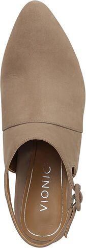 Vionic Roseville Women's Heeled Mule/Clog Dress Shoe Taupe Nubuck - 9.5 Medium in Saudi Arabia