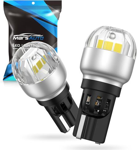 Marsauto 912 921 مصابيح LED للأضواء العكسية الاحتياطية، 906 904 922 W16W T15 LED لمبة إضاءة بيضاء 3020-SMD Canbus رقاقة خالية من الأخطاء لإشارة الانعطاف DRL أضواء الفرامل الخلفية، حزمة من 2 in Kuwait