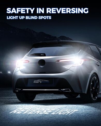 Marsauto 912 921 مصابيح LED للأضواء العكسية الاحتياطية، 906 904 922 W16W T15 LED لمبة إضاءة بيضاء 3020-SMD Canbus رقاقة خالية من الأخطاء لإشارة الانعطاف DRL أضواء الفرامل الخلفية، حزمة من 2 in Kuwait