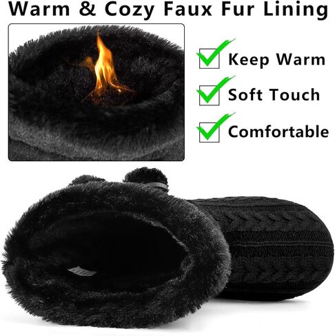 حذاء نسائي منسوج ببطانة مخملية من الإسفنج الذكي للاستخدام الداخلي والخارجي مع بوم بوم in Kuwait