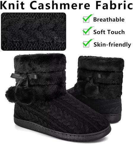 حذاء نسائي منسوج ببطانة مخملية من الإسفنج الذكي للاستخدام الداخلي والخارجي مع بوم بوم in Kuwait