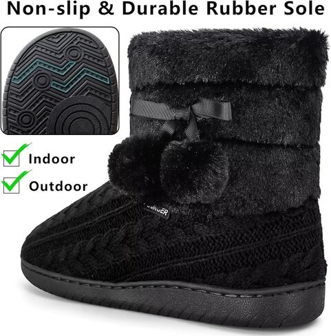 حذاء نسائي منسوج ببطانة مخملية من الإسفنج الذكي للاستخدام الداخلي والخارجي مع بوم بوم in Kuwait