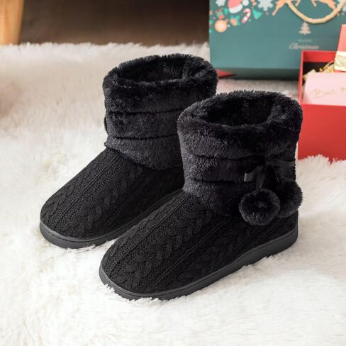 حذاء نسائي منسوج ببطانة مخملية من الإسفنج الذكي للاستخدام الداخلي والخارجي مع بوم بوم in Kuwait