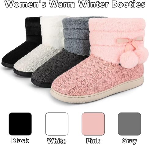 حذاء نسائي منسوج ببطانة مخملية من الإسفنج الذكي للاستخدام الداخلي والخارجي مع بوم بوم in Kuwait