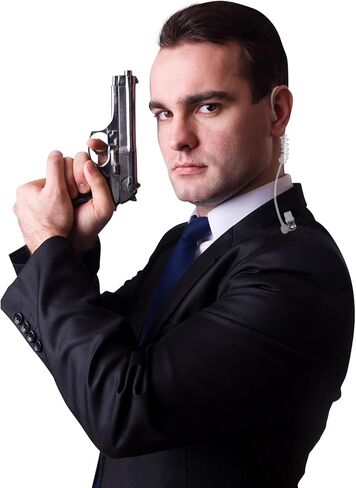 جيلين 4 قطع من سماعة أذن الخدمة السرية للهالوين، ملحقات تنكرية، قطعة أذن وهمية للأمان، لعبة سماعات رأس حارس، سماعات ألعاب تنكرية، ملحقات تنكرية، سدادات أذن، أنبوب صوتي in Kuwait