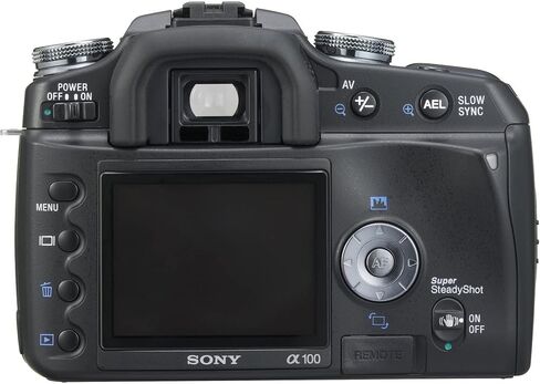 مجموعة كاميرا Sony Alpha A100K الرقمية SLR بدقة 10.2 ميجابكسل مع عدسة تكبير AF (متجددة) in Saudi Arabia