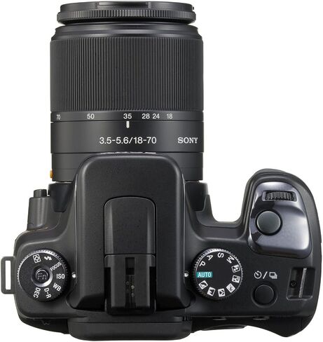 مجموعة كاميرا Sony Alpha A100K الرقمية SLR بدقة 10.2 ميجابكسل مع عدسة تكبير AF (متجددة) in Saudi Arabia
