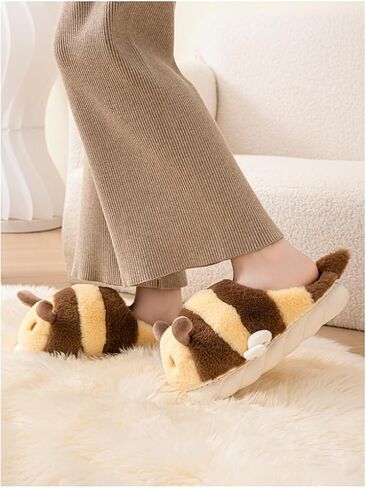Baiyuruodie Adorable and Fashionable Animal Slippers,Women's slippers ，Non-slip Sole and Warm in Saudi Arabia