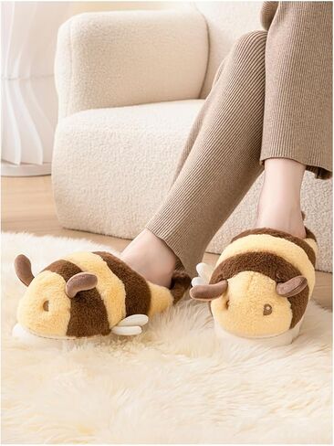 Baiyuruodie Adorable and Fashionable Animal Slippers,Women's slippers ，Non-slip Sole and Warm in Saudi Arabia