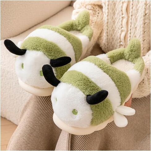 Baiyuruodie Adorable and Fashionable Animal Slippers,Women's slippers ，Non-slip Sole and Warm in Saudi Arabia