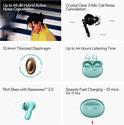 سماعات ون بلس نورد بادز 3 برو اللاسلكية داخل الاذن بلوتوث - (أسود نجمي) in Kuwait