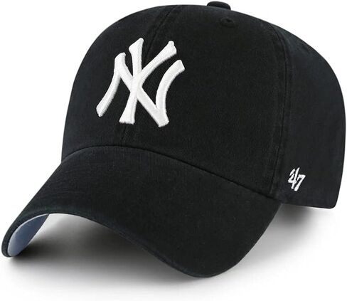 '47 New York Yankees Ballpark Clean Up Dad Hat Baseball Cap - Black/Blue Bottom, One Size in Saudi Arabia