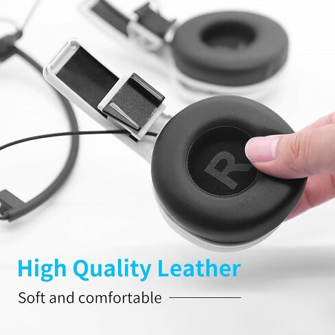 سماعات الرأس PH2 ستيريو VR لجهاز PS VR 2 - تصميم بمشبك سهل التركيب والإزالة - تبدو أنيقة مع جهاز توجيه الكابل - أكثر راحة من سماعات الأذن (غطاء أذن D70mm باللون الأبيض) in Kuwait