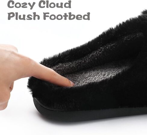 Menore Fuzzy Cat Slippers for Womens Soft Warm House Animal Slides Indoor Marshmallow Lightweight Slip-on Winter Slippers in Saudi Arabia