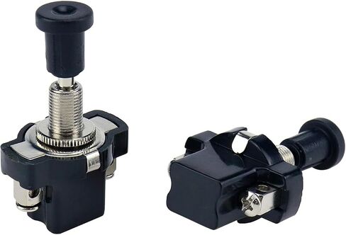 S SYDIEN 3Pcs 8mm/0.31" Thread ON-Off Push-Pull Pushbutton Switch 12V/24V for Auto Car Vehicle in Saudi Arabia