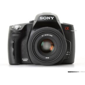 مجموعة كاميرا Sony Alpha A390 الرقمية 14.2 ميجابكسل DSLR SLR عدسة AF 18-55 مم نظام عدسة Sony A Mount AF (متجدد)