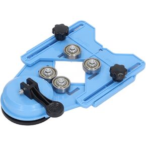 Blue Drill Bit Hole Saw Hole Drill Locator with Suction Cup Drill Bit Hole Saw Jig Fixture for Marble Tile Glass Ceramics Tile