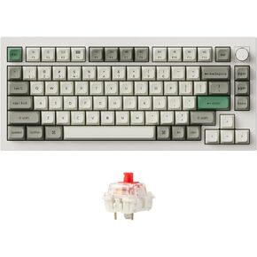 Keychron Q1 Max RGB QMK/VIA Custom Mechanical Keyboard, Full Metal Programmable Knob 2.4 GHz/Bluetooth/Wired Keyboard with Hot-Swappable Gateron Jupiter Banana Switch for Mac Windows Linux - White