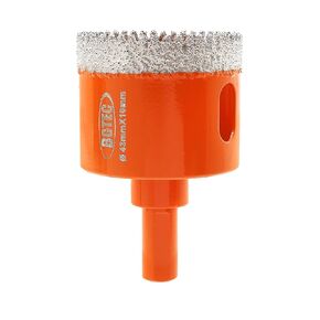 Dry Diamond Core Drill Bits,BGTEC 1pc 1-3/8" Diamond Hole Saw with Triangle Shank for Porcelain Tile,Ceramic Granite Marble Stone Masonry Brick