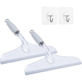 Window Cleaner Tool for Home with Extension Pole 20''-30'', Squeegee for Window Cleaning, Glass Washer for Car Windshield, Shower Doors, Mirror