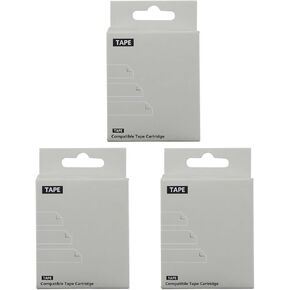 3 Pack Black on Yellow Laminated Label Tape Replacement for LC-4YBW LC-4YBW SC12YW 1/2"(12MM) Refill Label Tape Cartridges for Epson Labe Works LW300 LW400 LW600P LW700 Label Maker